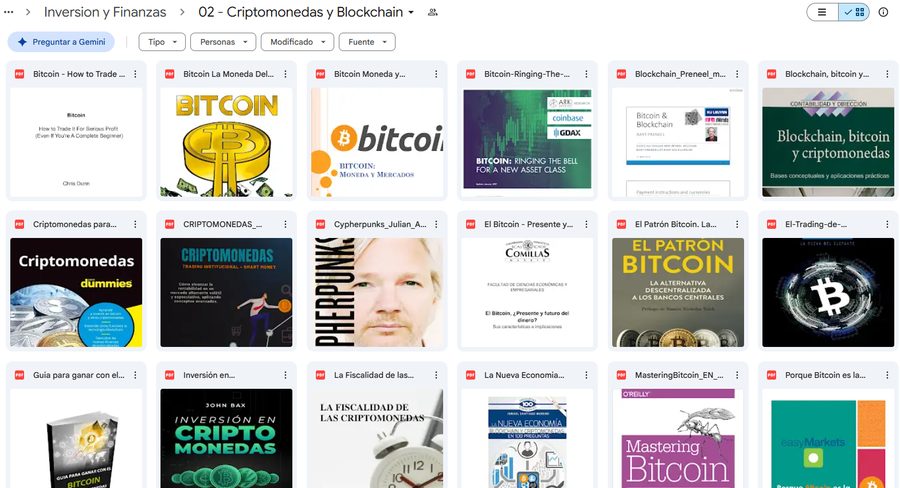 Carpeta real de Inversion y Finanzas en Drive