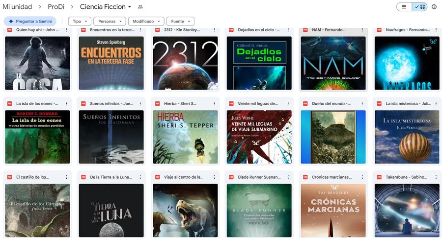 Carpeta Ciencia Ficción — más títulos reales