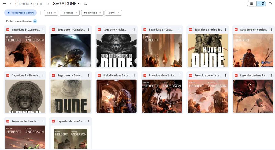 Carpeta real de Dune