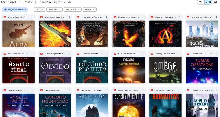 Carpeta Ciencia Ficción — más títulos reales