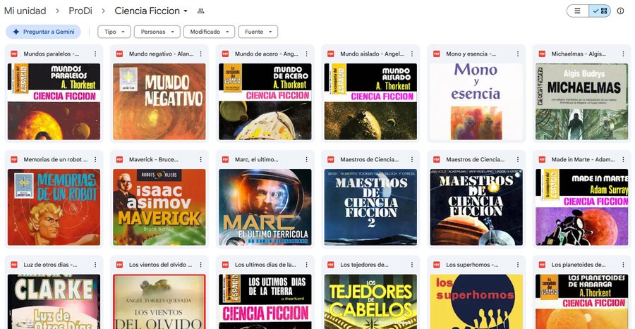 Carpeta Ciencia Ficción — más títulos reales