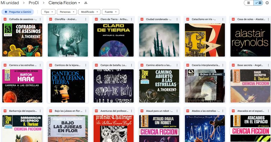 Carpeta Ciencia Ficción — más títulos reales