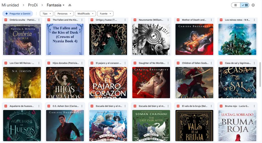 Carpeta real de Fantasía — más obras
