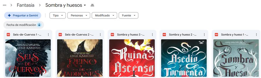 Carpeta real de Sombra y Hueso — Leigh Bardugo