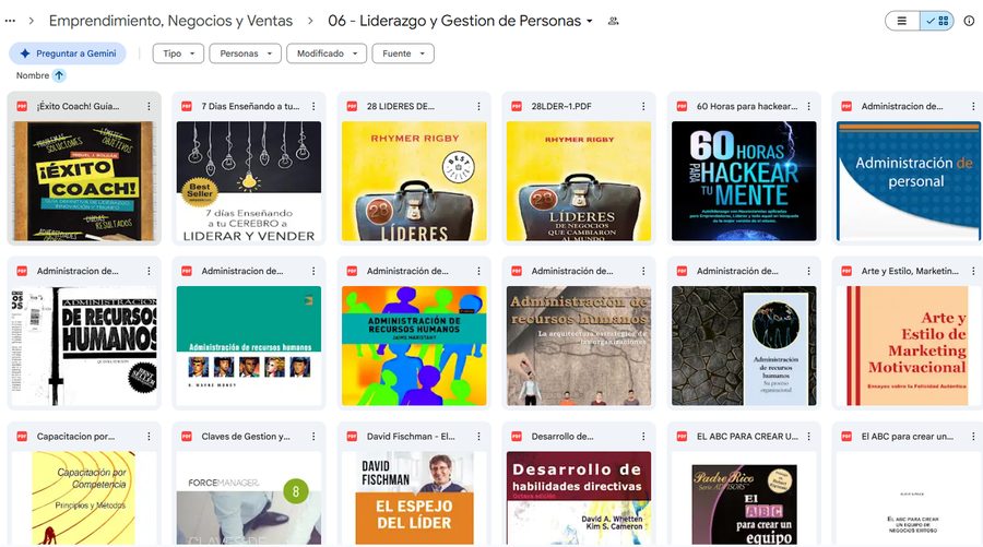 Carpeta real de Emprendimiento, Negocios y Ventas — más títulos
