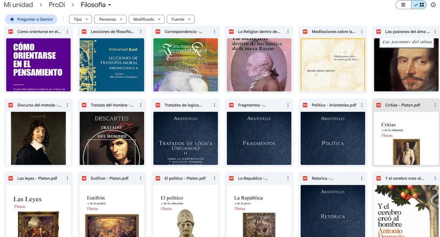 Carpeta real de Filosofía — vista 2