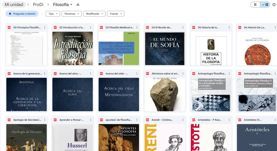 Carpeta real de Filosofía — vista 3