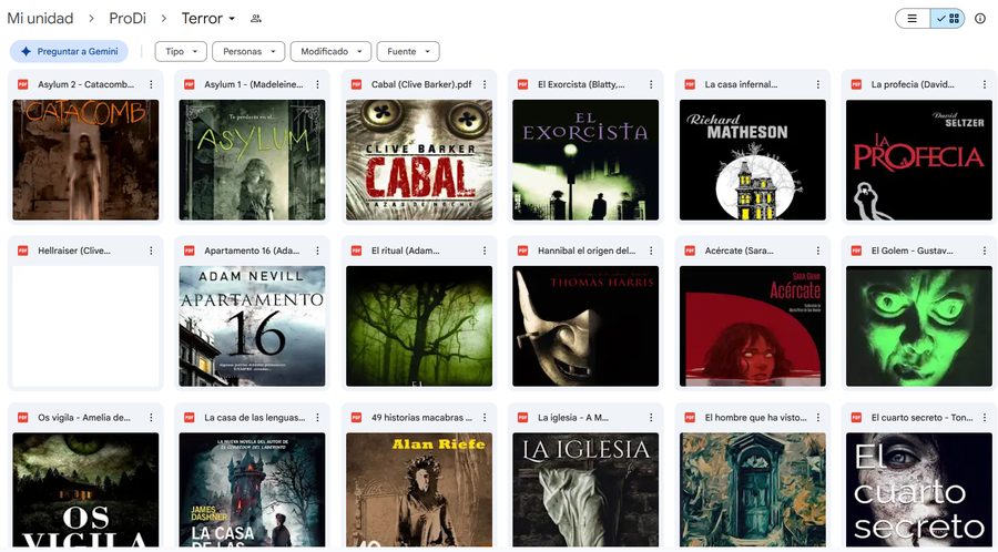 Carpeta real de El Exorcista y La Profecía